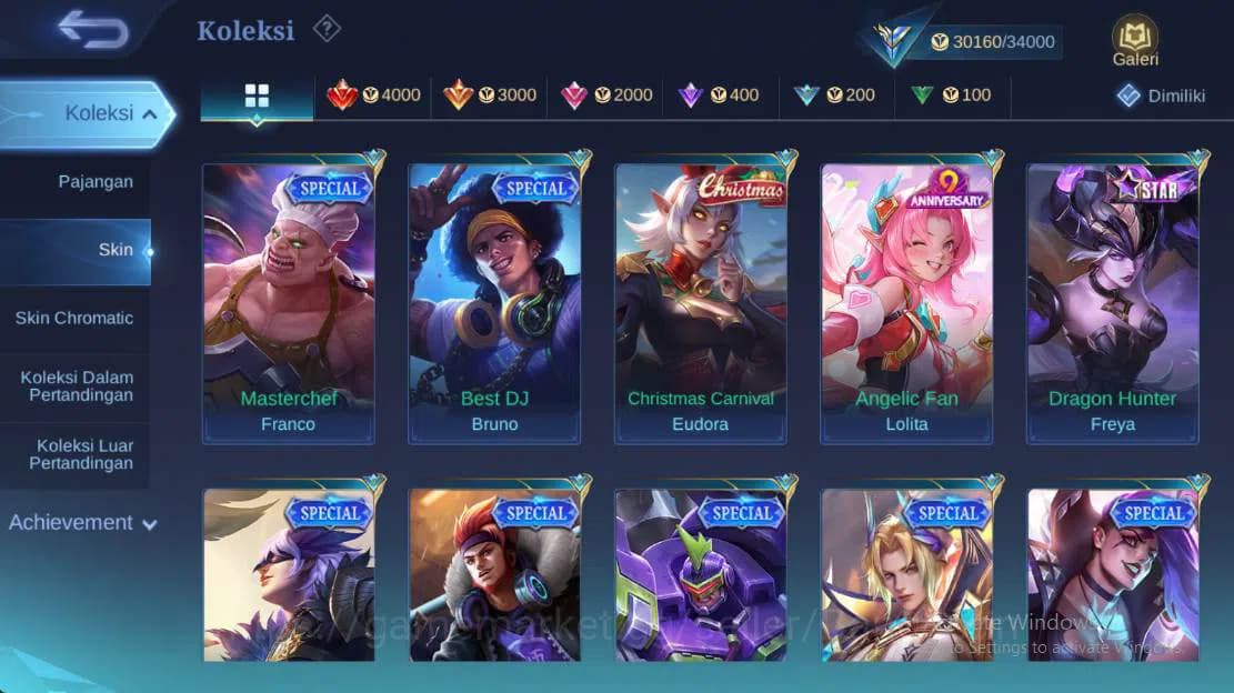 Mobile Legends: Bang Bang Accounts Hero 131, Skin 166 create granger, christ eudora image 7