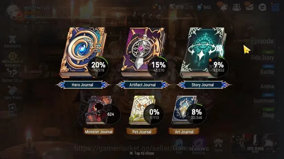 Epic Seven Accounts GLOBAL Unerif|2 ML(LC Bellona,TE Kayron)+Lilibet,T image 3