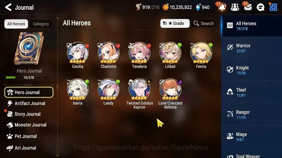 Epic Seven Accounts GLOBAL Unerif|2 ML(LC Bellona,TE Kayron)+Lilibet,T image 6