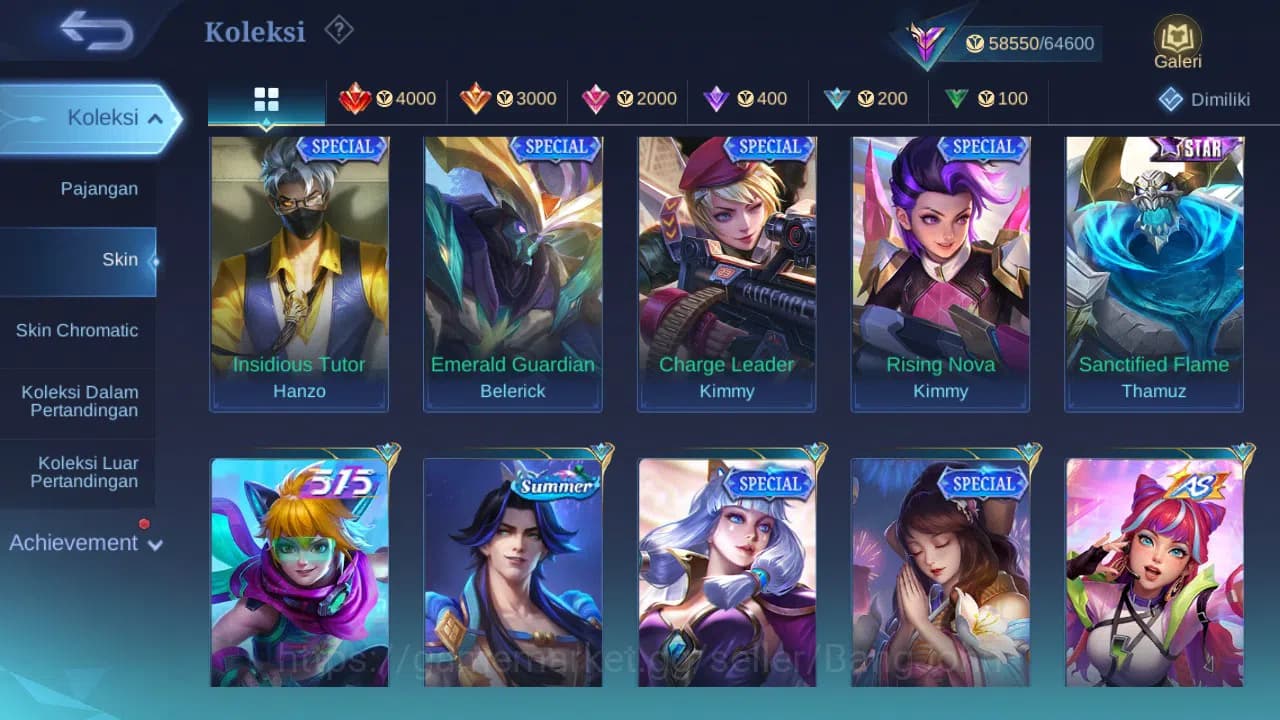 Mobile Legends: Bang Bang Accounts GLOBAL Hero 101 Skin 213 | Prime Beatrix | Luckybo image 9