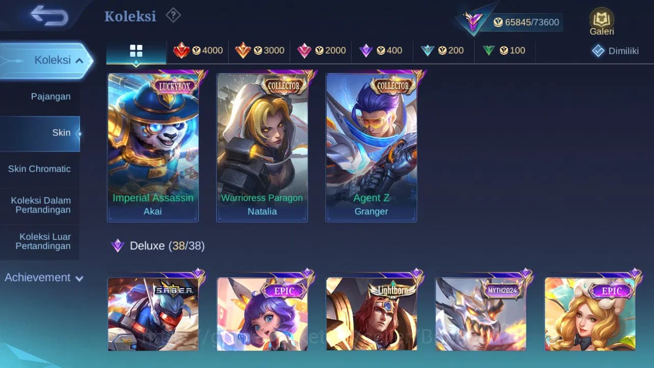 Mobile Legends: Bang Bang Accounts GLOBAL Hero 85 Skin 227 Legend Granger | CC Grange image 3