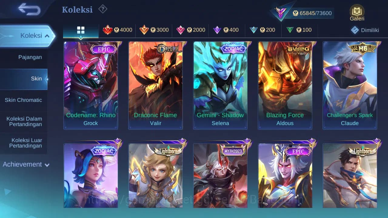 Mobile Legends: Bang Bang Accounts GLOBAL Hero 85 Skin 227 Legend Granger | CC Grange image 6