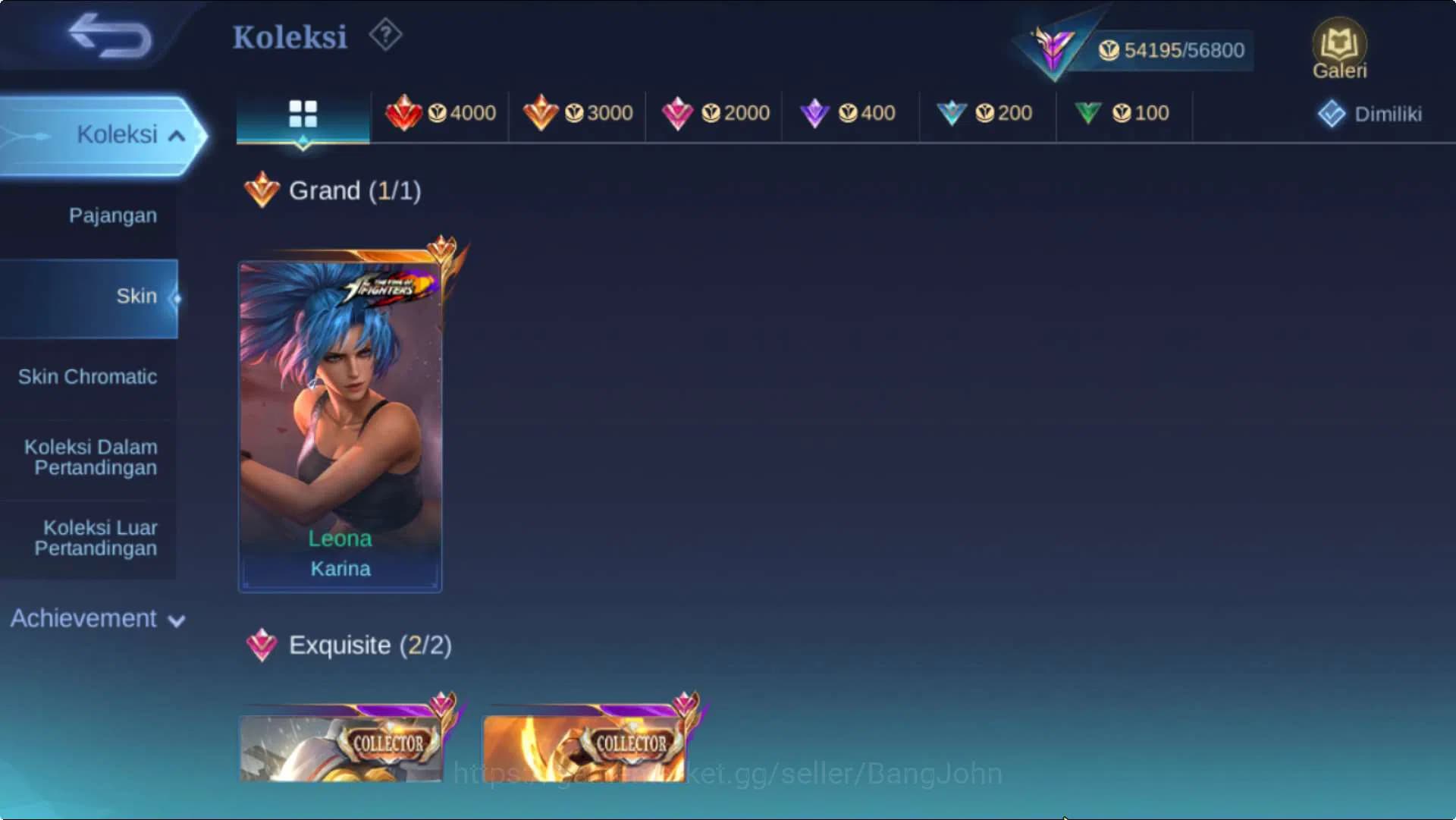 Mobile Legends: Bang Bang Accounts Hero 131 Skin 281 | CC Parsha+Natalia, KOF Karina, image 10