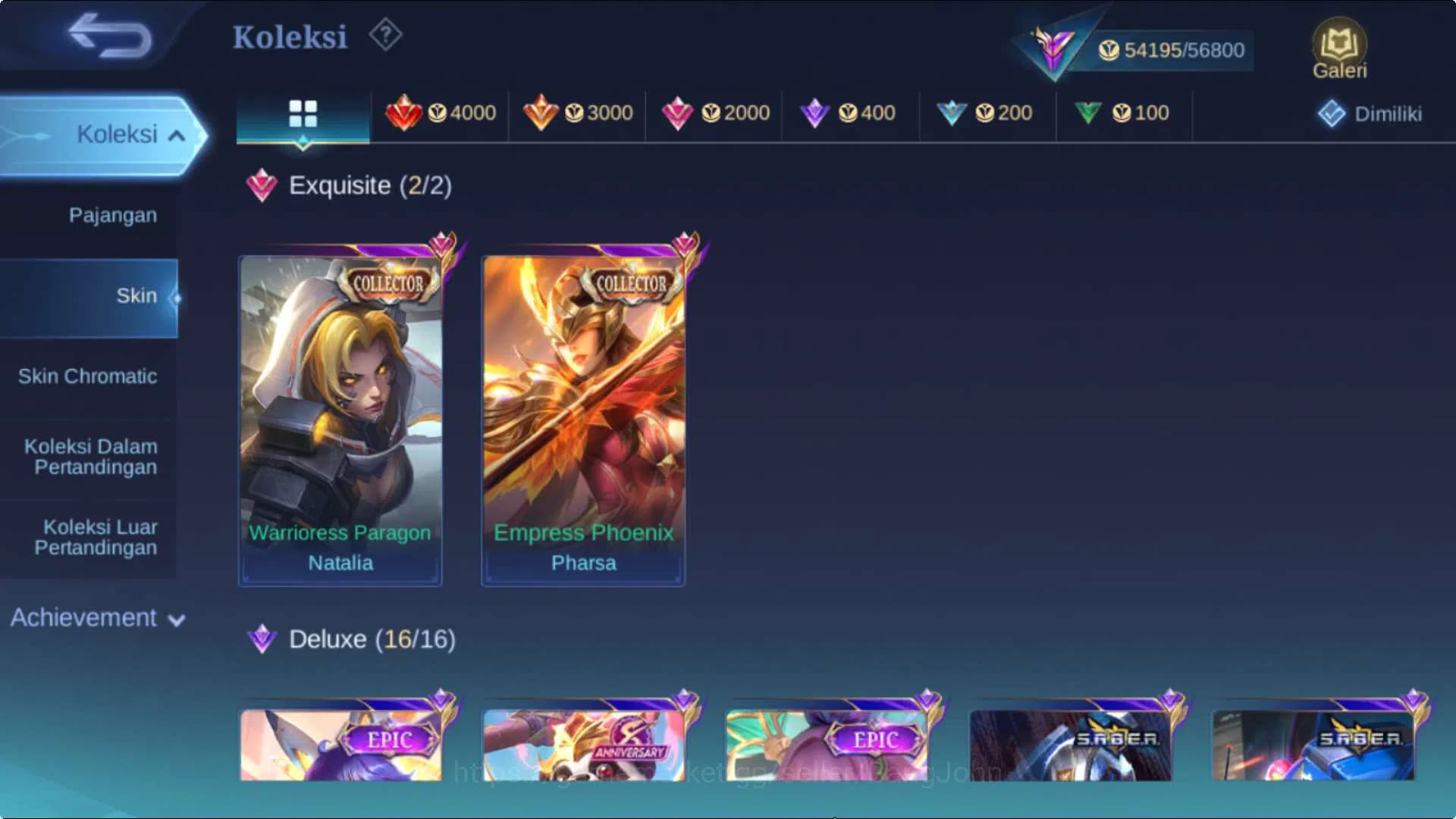Mobile Legends: Bang Bang Accounts Hero 131 Skin 281 | CC Parsha+Natalia, KOF Karina, image 11