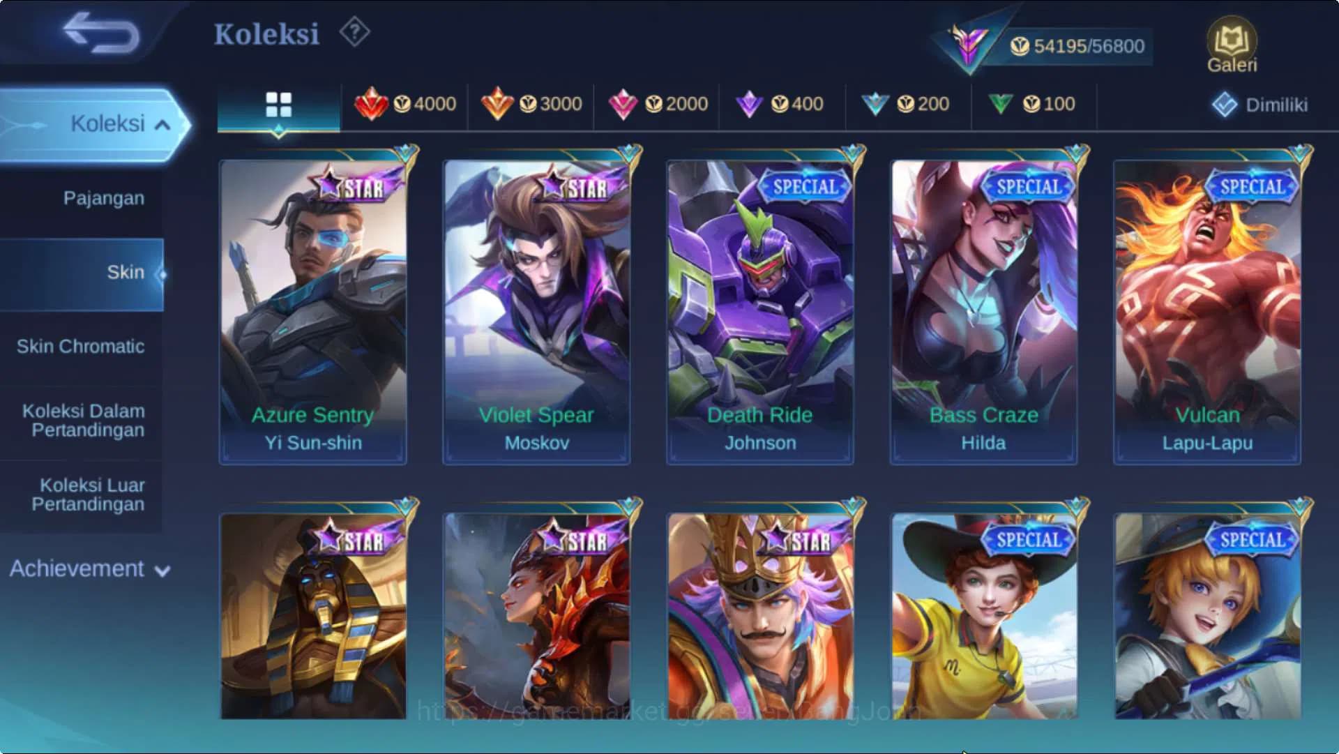 Mobile Legends: Bang Bang Accounts Hero 131 Skin 281 | CC Parsha+Natalia, KOF Karina, image 15