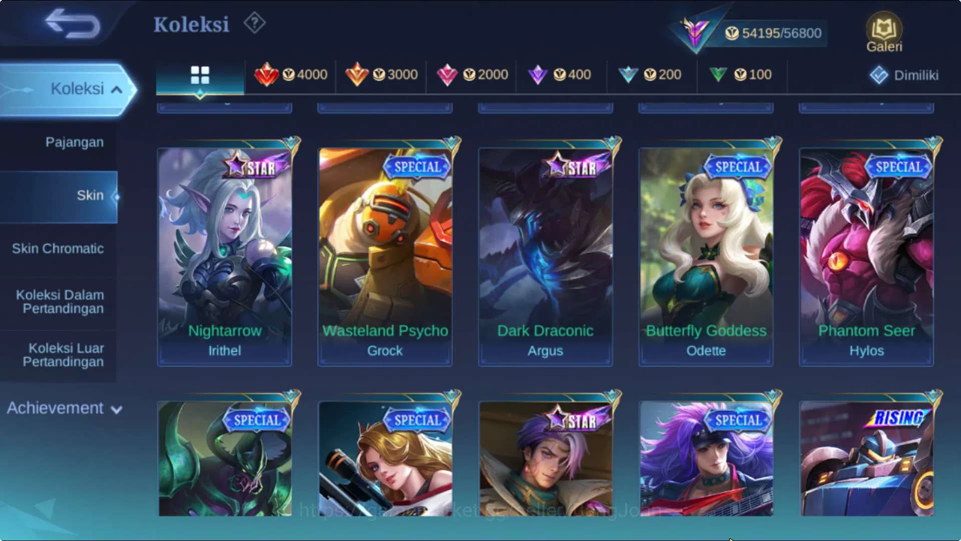 Mobile Legends: Bang Bang Accounts Hero 131 Skin 281 | CC Parsha+Natalia, KOF Karina, image 16