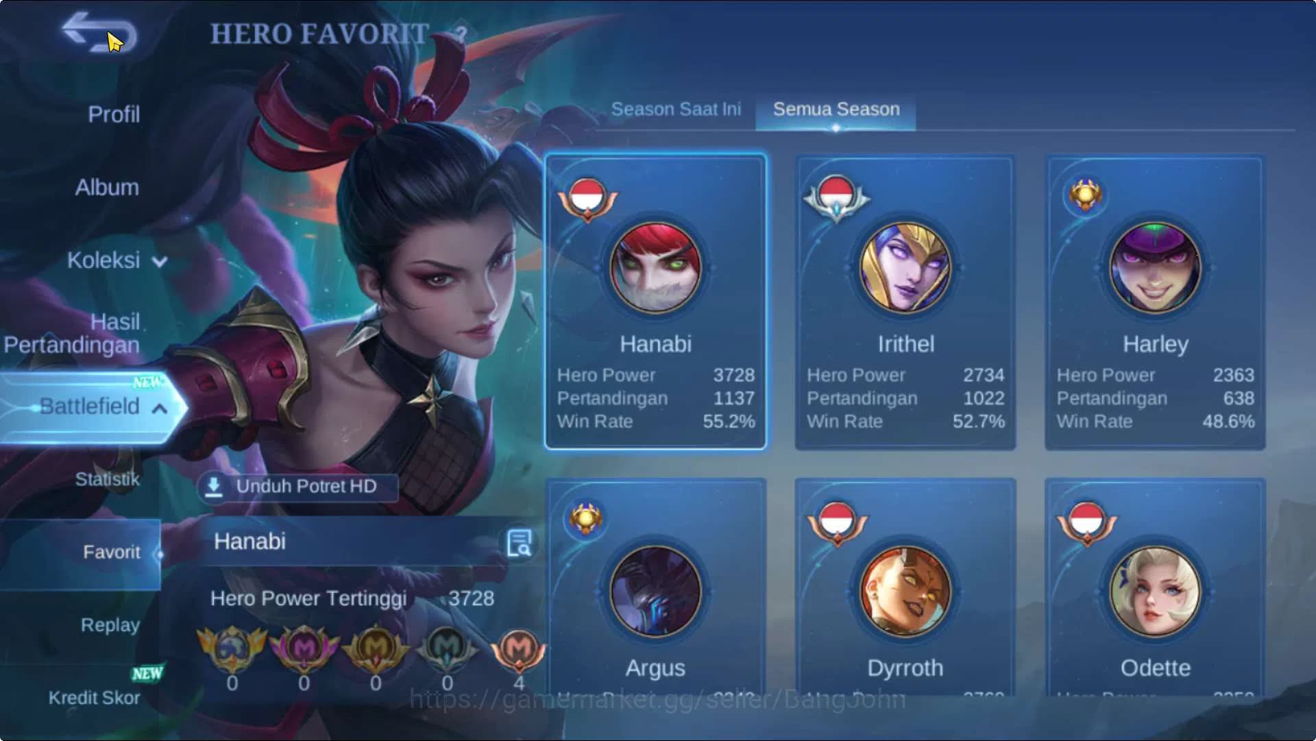 Mobile Legends: Bang Bang Accounts Hero 131 Skin 281 | CC Parsha+Natalia, KOF Karina, image 4