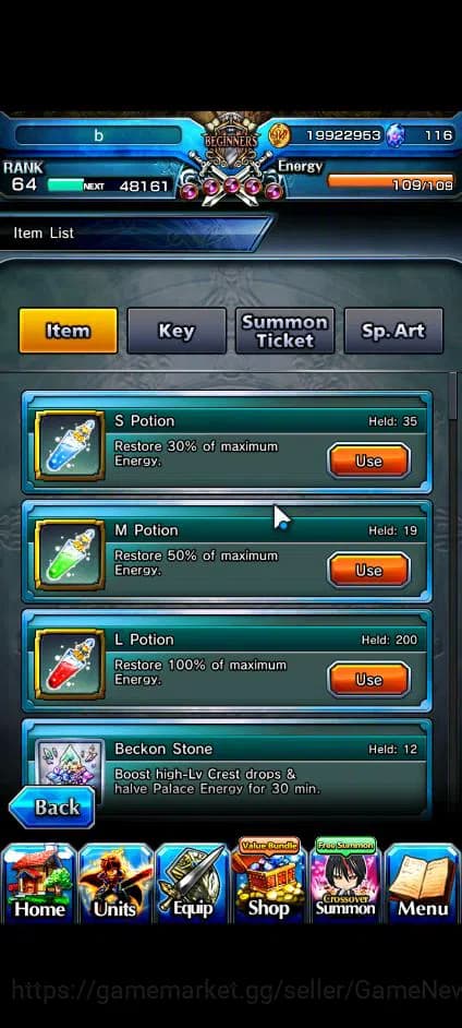 Grand Summoners Accounts Global|Rank 64|116 CC|15 Ascend+5 TW|[Roy,S Miyu,I image 12