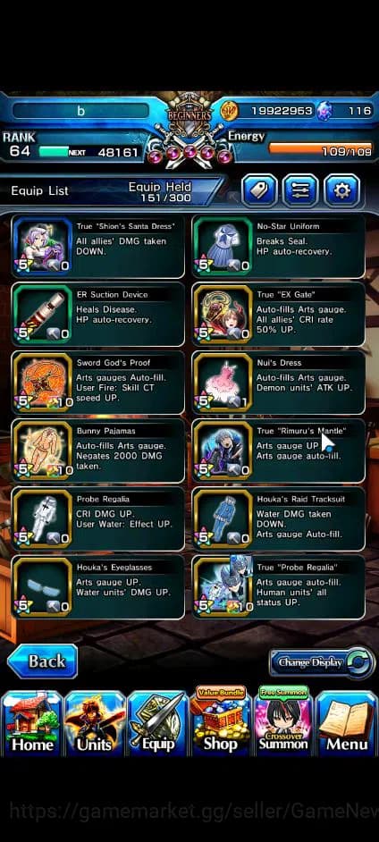 Grand Summoners Accounts Global|Rank 64|116 CC|15 Ascend+5 TW|[Roy,S Miyu,I image 2