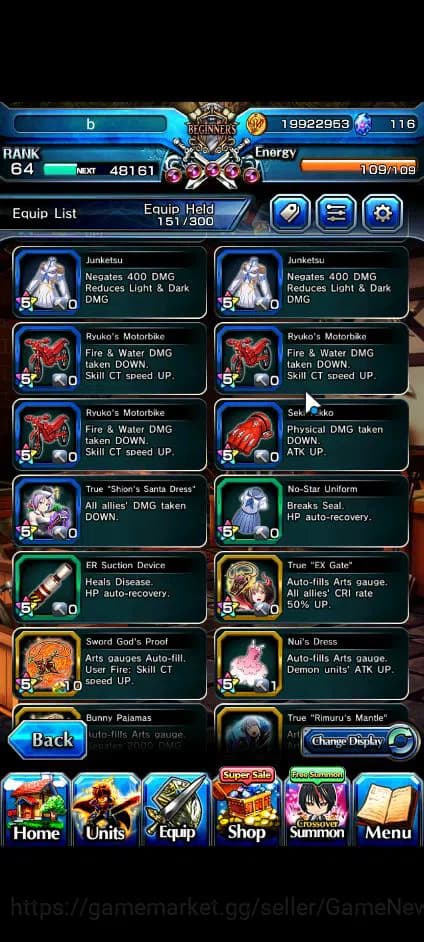 Grand Summoners Accounts Global|Rank 64|116 CC|15 Ascend+5 TW|[Roy,S Miyu,I image 3