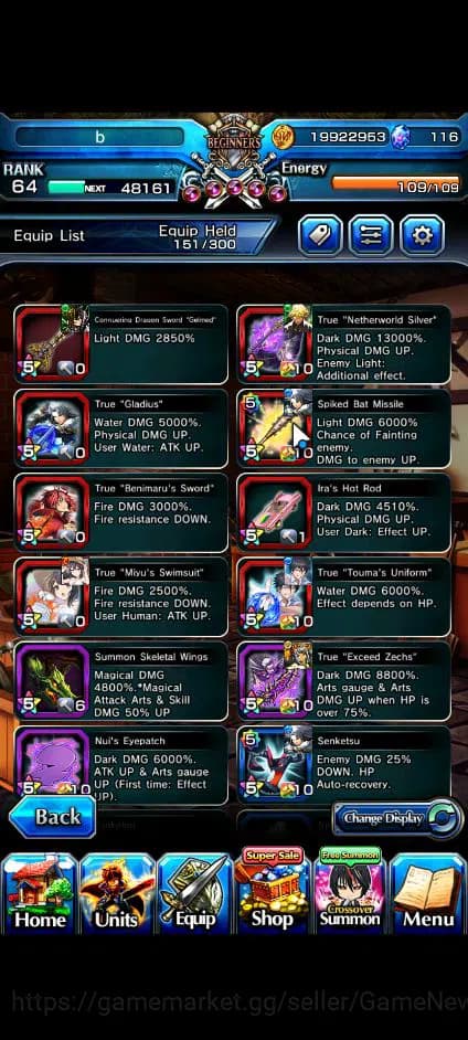 Grand Summoners Accounts Global|Rank 64|116 CC|15 Ascend+5 TW|[Roy,S Miyu,I image 4