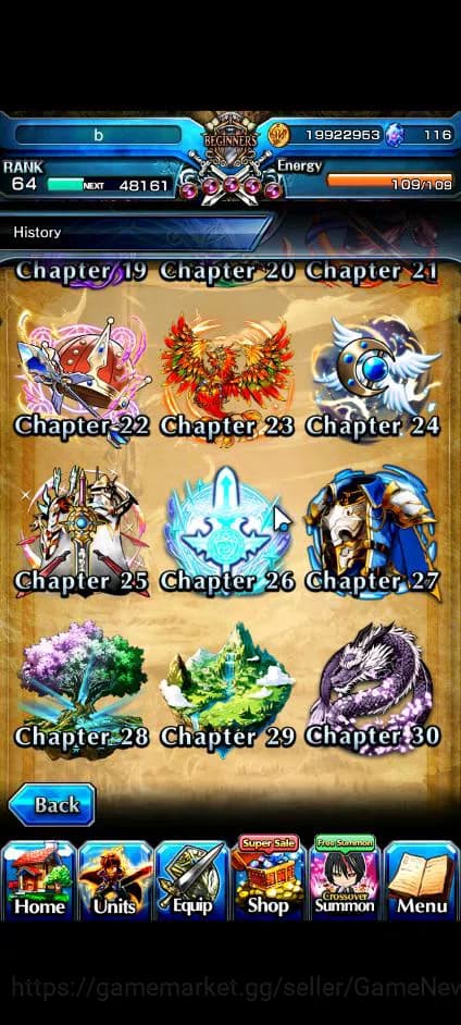Grand Summoners Accounts Global|Rank 64|116 CC|15 Ascend+5 TW|[Roy,S Miyu,I image 5
