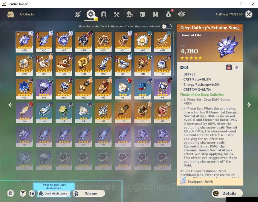 Genshin Impact Accounts ASIA|AR 50|3 Limited +2(*5Weapon)|Chasca+Sign,Skir image 10
