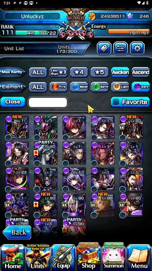 Grand Summoners Accounts GLOBAL | Ascend 20 | Houka TW, Shiro TW, Mikoto TW image 9