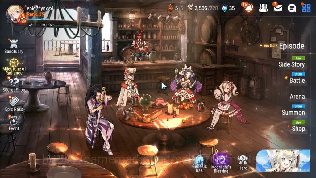 Epic Seven Accounts GLOBAL Unverif|New Era|6 ML(Salome,LOTScales,Har s image 1
