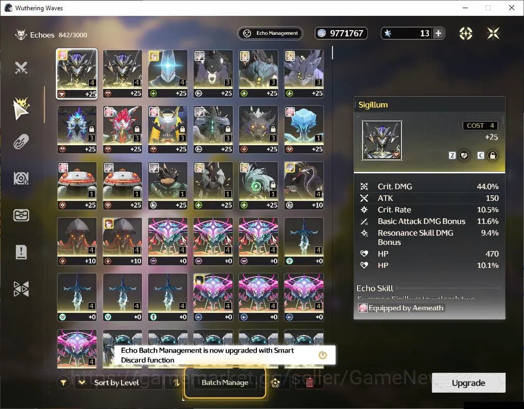 Wuthering Waves Accounts SEA | UL 52 | 1 Limited | (Aemeath R5)+Sign | MC F image 15