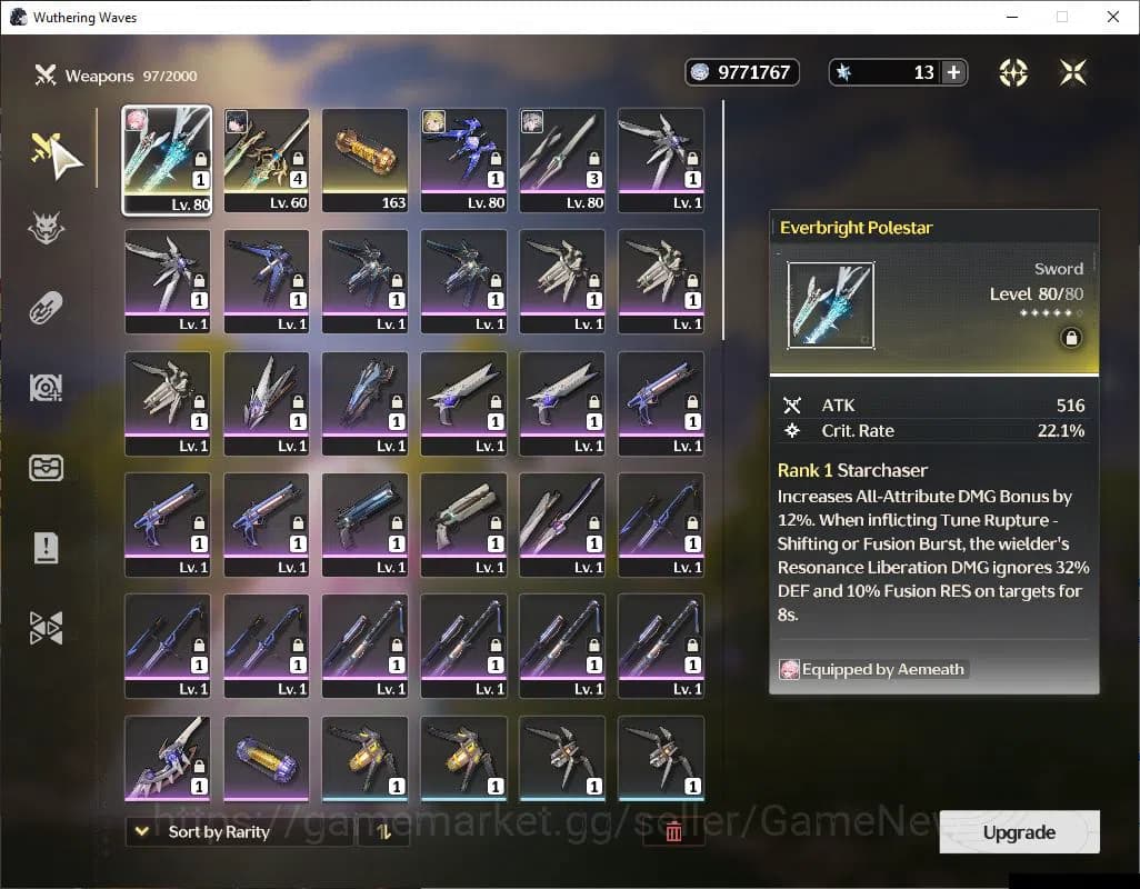 Wuthering Waves Accounts SEA | UL 52 | 1 Limited | (Aemeath R5)+Sign | MC F image 16