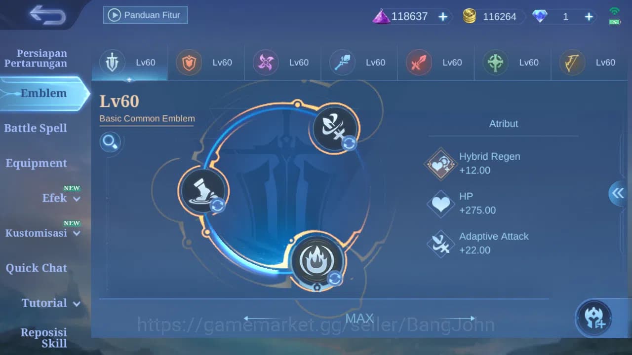 Mobile Legends: Bang Bang Accounts Hero 131 Skin 326 | KOF Gusion | Prime Beatrix | L image 13