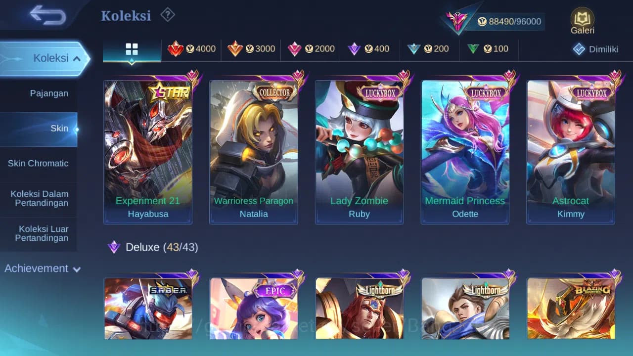 Mobile Legends: Bang Bang Accounts Hero 131 Skin 326 | KOF Gusion | Prime Beatrix | L image 3