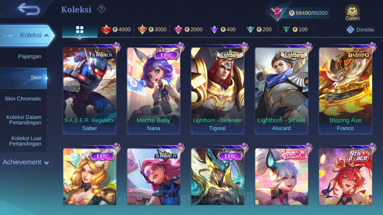 Mobile Legends: Bang Bang Accounts Hero 131 Skin 326 | KOF Gusion | Prime Beatrix | L image 4