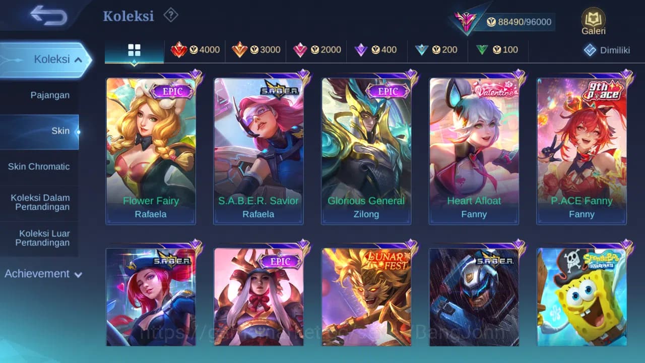 Mobile Legends: Bang Bang Accounts Hero 131 Skin 326 | KOF Gusion | Prime Beatrix | L image 5