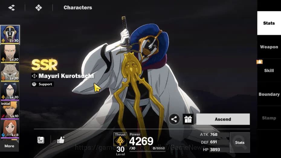 BLEACH: Soul Resonance Accounts Nuverse SEA|Lvl 16 3 SSR (Mayuri Kurotsuchi,Ikkaku image 4