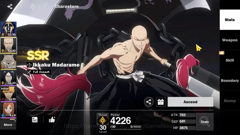 BLEACH: Soul Resonance Accounts Nuverse SEA|Lvl 16 3 SSR (Mayuri Kurotsuchi,Ikkaku image 5