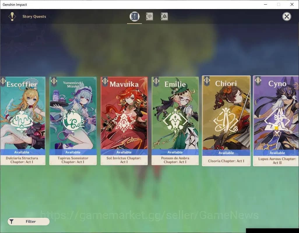 Genshin Impact Accounts Asia|AR 57|8 Limit +5(*5Wep)|Clorinde,Furina,Raide image 15