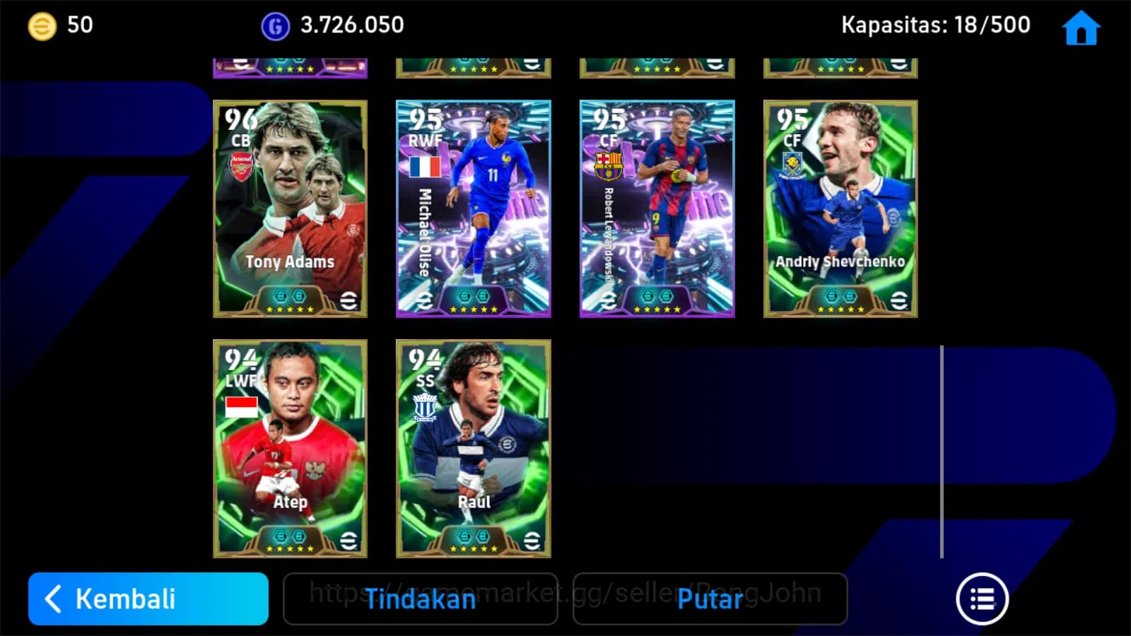 eFootball Accounts Android|Pw 3173|Drogba epic,liliam thuram epic,oli image 2
