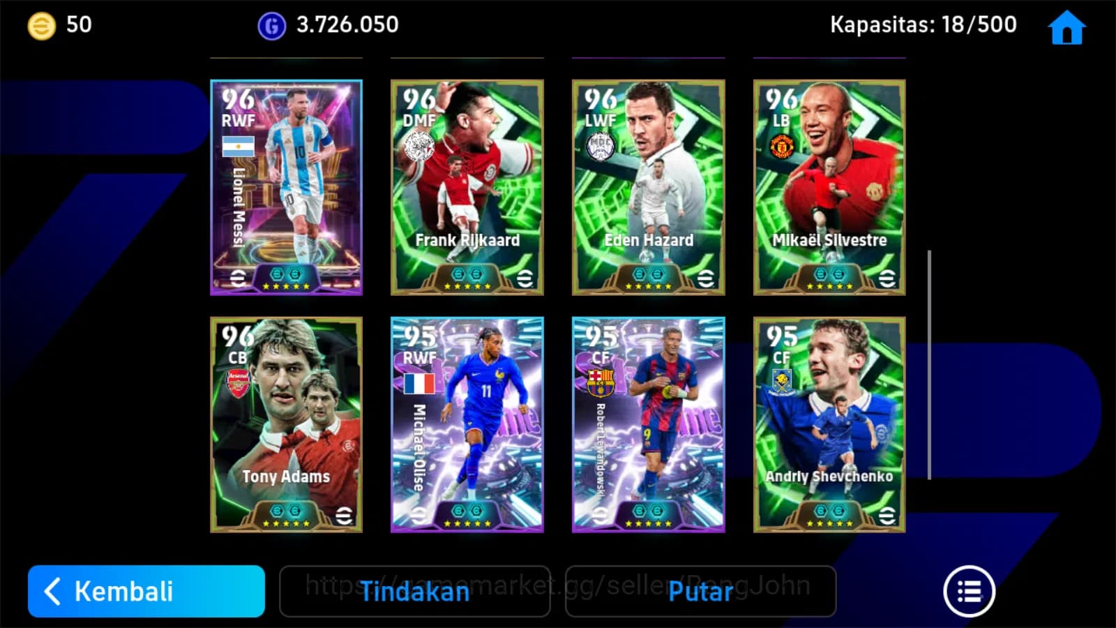 eFootball Accounts Android|Pw 3173|Drogba epic,liliam thuram epic,oli image 3