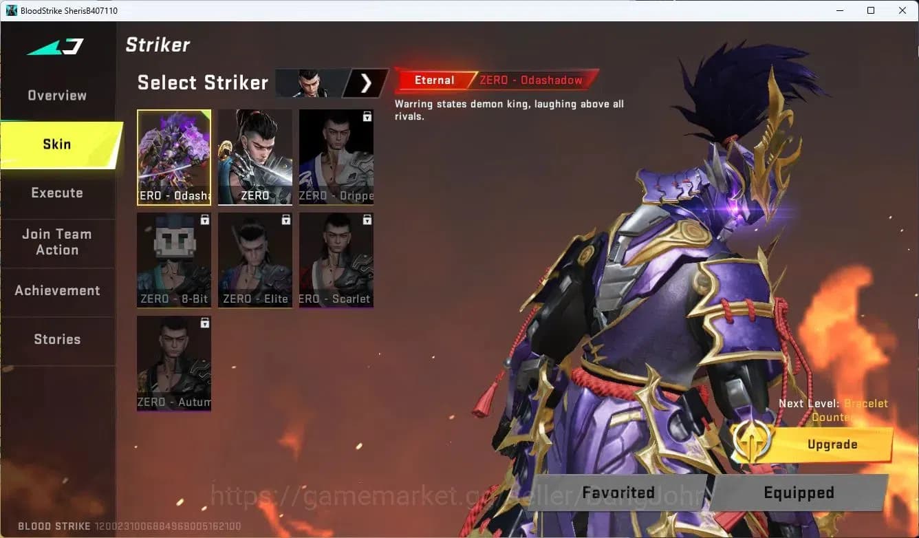Blood Strike Accounts ASIA| ETERNAL ZERO-Odashadow, Voucher | BLEACH Eth image 2