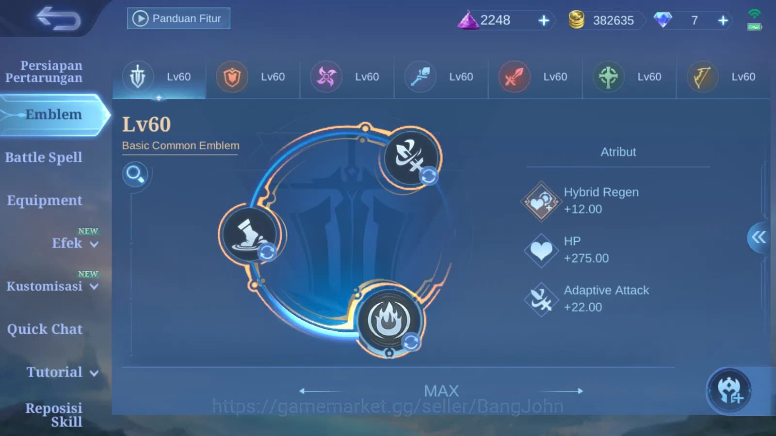Mobile Legends: Bang Bang Accounts Hero 131 Skin 273 | Legend Franco | Annual Angela image 10