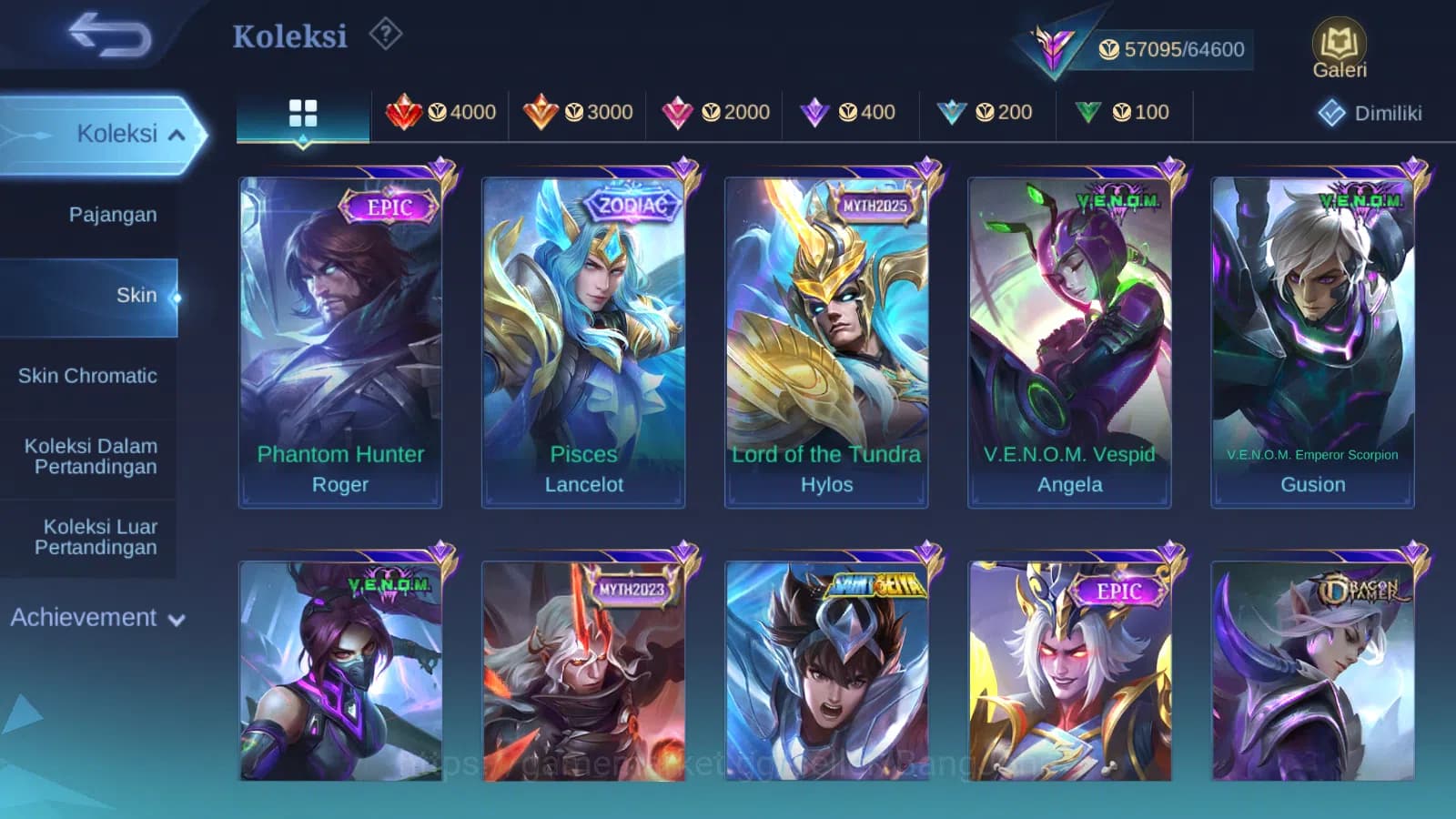 Mobile Legends: Bang Bang Accounts Hero 131 Skin 273 | Legend Franco | Annual Angela image 6
