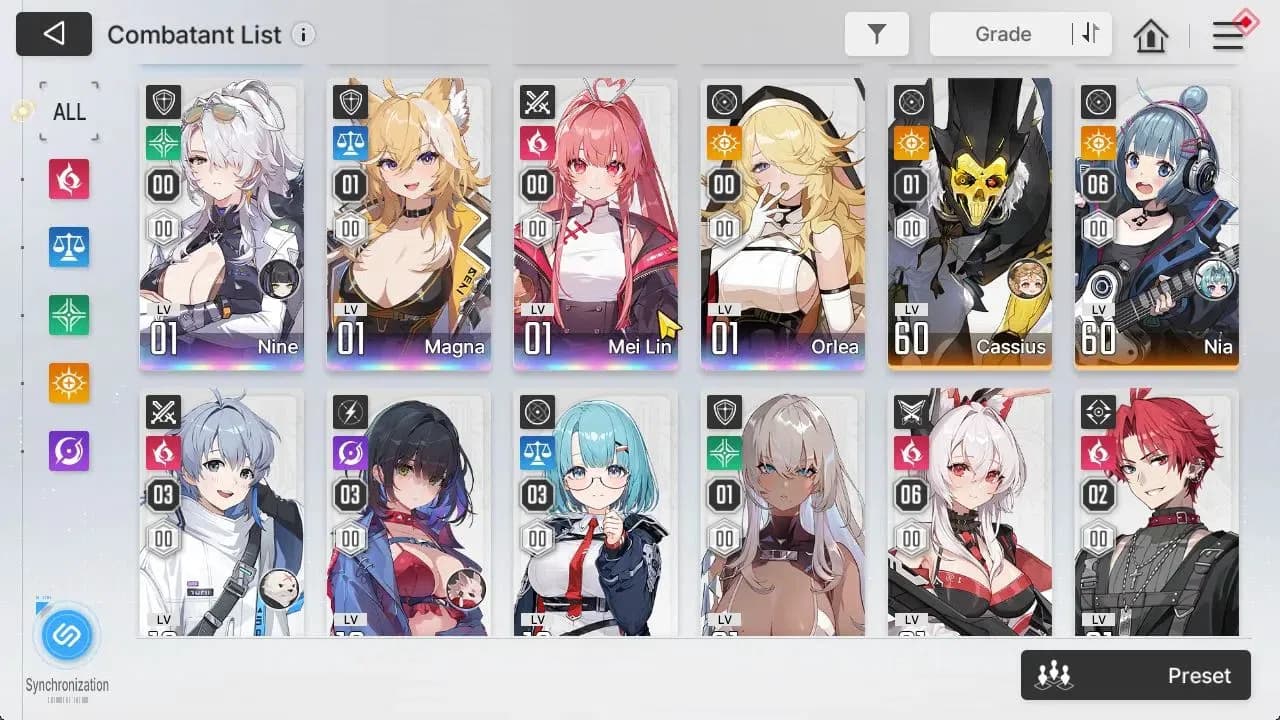 Chaos Zero Nightmare Accounts GLOBAL|Lv 54|10 SSR[HaidemarieM2+Sign,Nine+Sign,Lu image 5