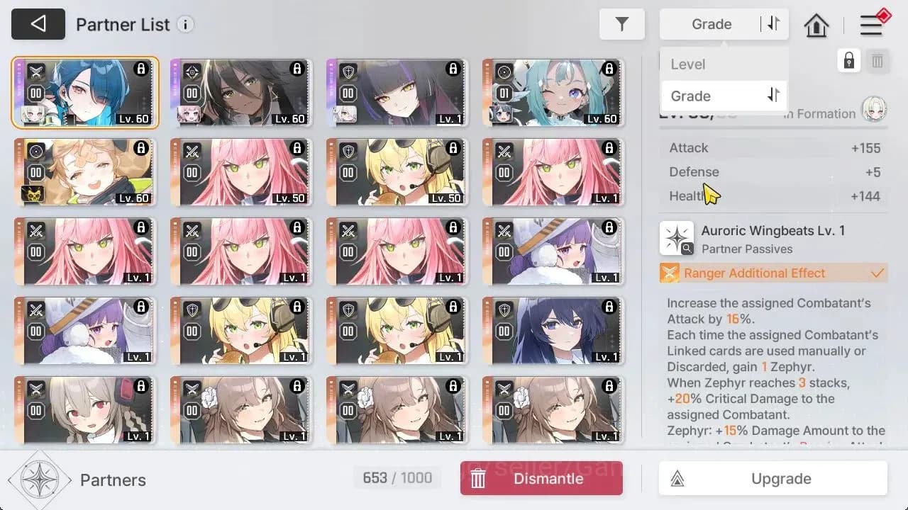 Chaos Zero Nightmare Accounts GLOBAL|Lv 54|10 SSR[HaidemarieM2+Sign,Nine+Sign,Lu image 7