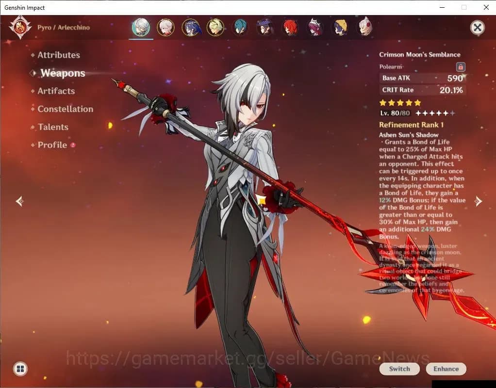 Genshin Impact Accounts ASIA|AR 49|2 Limit+1(*5WeP)|Neuvillete,Varesa|Mc F image 6