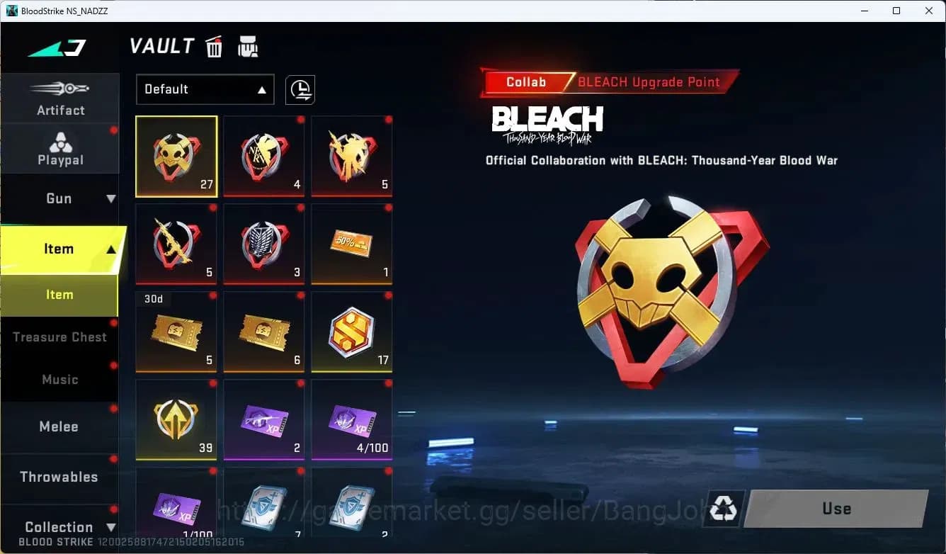 Blood Strike Accounts ASIA| AOT FAL|7DS QBZ95|3 Limited Gun: MP155, AR97 image 14