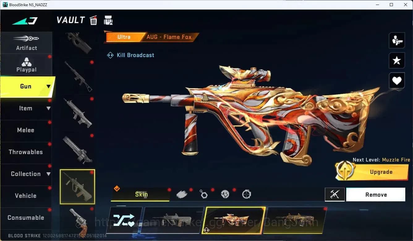 Blood Strike Accounts ASIA| AOT FAL|7DS QBZ95|3 Limited Gun: MP155, AR97 image 9