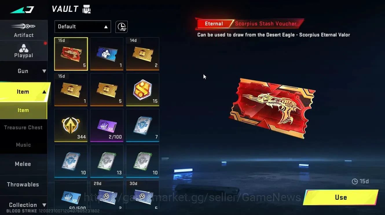 Blood Strike Accounts ASIA|ETERNAL DEagle-Scorpius|Melee KUKRI+ULTRA[RAN image 14
