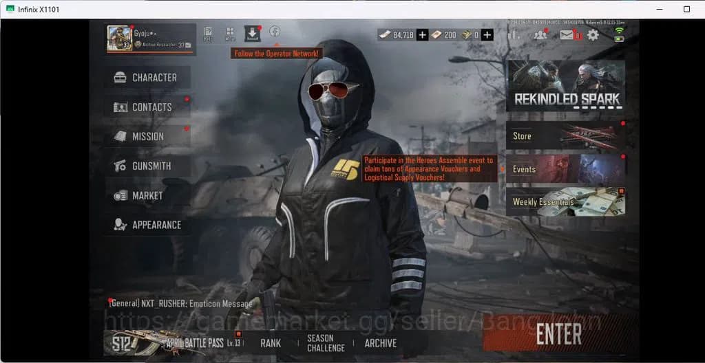 Arena Breakout Accounts MOBILE Lvl 30 |SV 155,1M |CV 39 M|MORE SKIN SQUIRE image 1