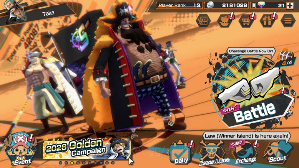 One Piece Bounty Rush Accounts Global|3EX 1MAX|The4Emperor Teach,BMO Kaido,GP New image 1