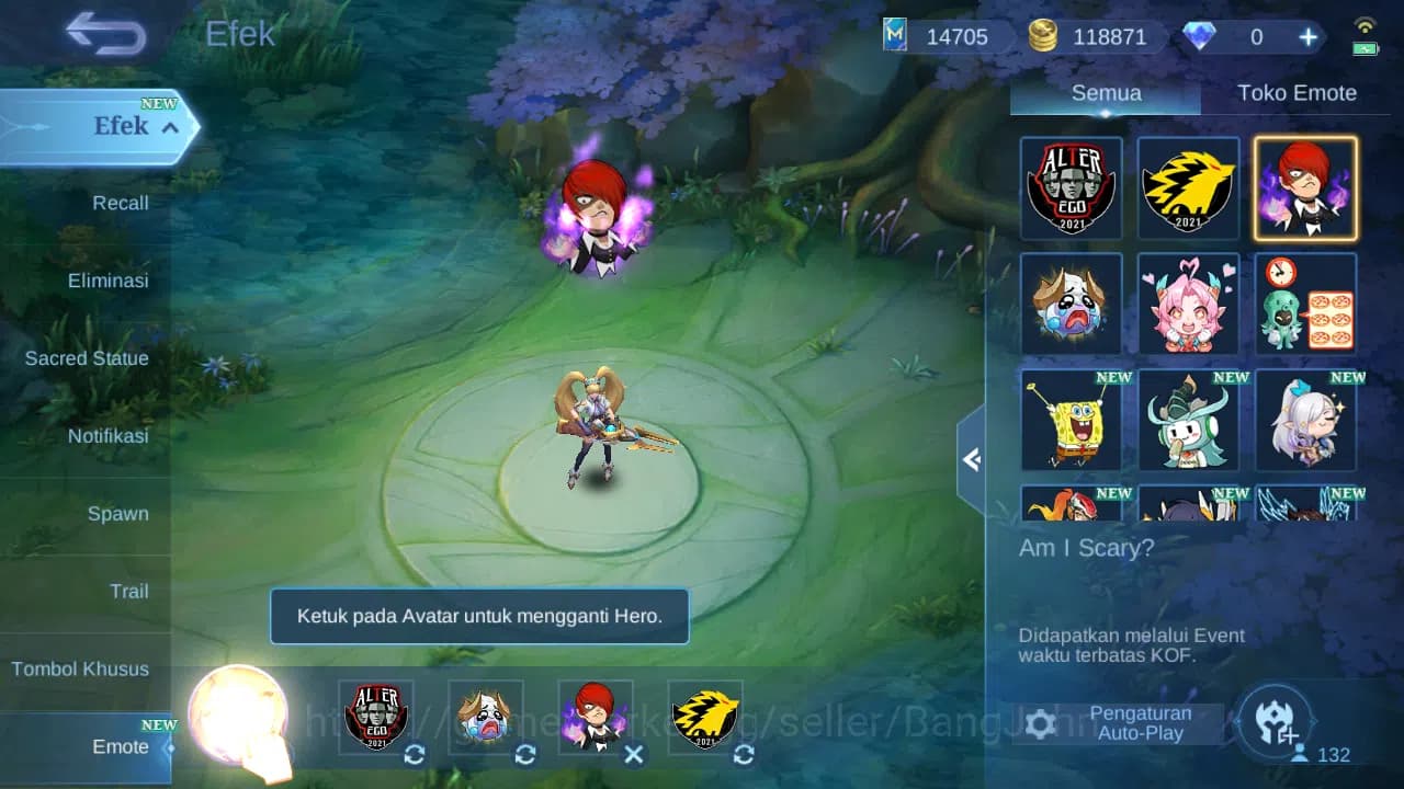 Mobile Legends: Bang Bang Accounts GLOBAL Hero 132 Skin 350 | Legend Johnson | KOF Gu image 13