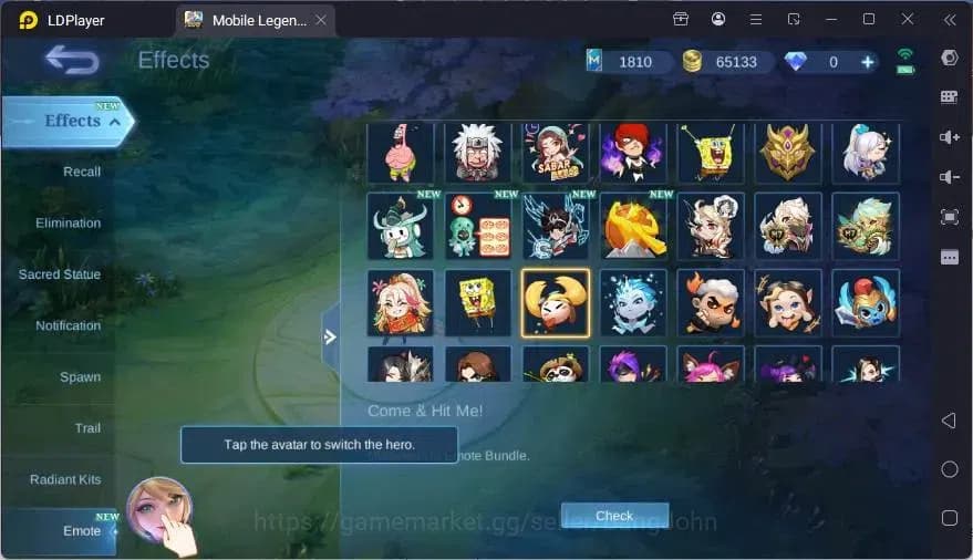 Mobile Legends: Bang Bang Accounts GLOBAL Hero 132 Skin 206 | VENOM Harley | SEIYA Ba image 11