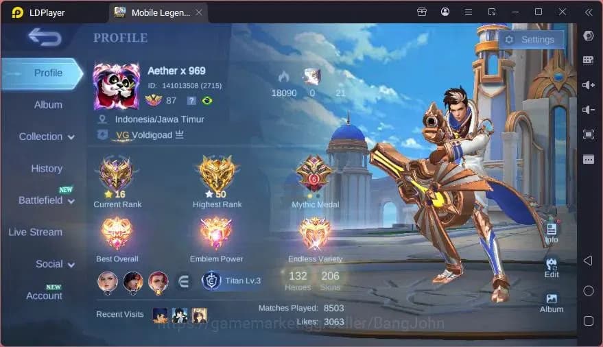 Mobile Legends: Bang Bang Accounts GLOBAL Hero 132 Skin 206 | VENOM Harley | SEIYA Ba image 15
