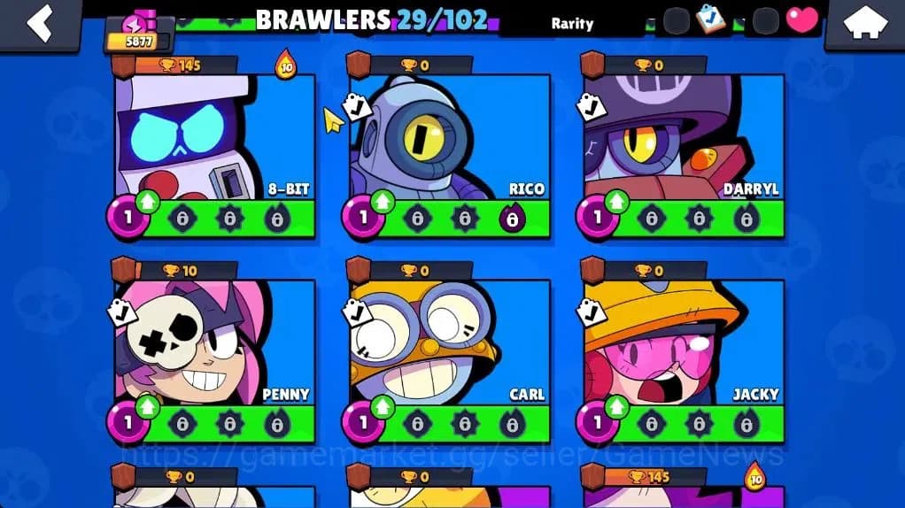 Brawl Stars Accounts 5877 Trophy|2,4K Bling|29 Brawlers 3 Max Lvl |9 Ep image 10