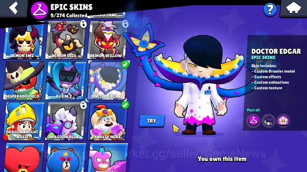Brawl Stars Accounts 5877 Trophy|2,4K Bling|29 Brawlers 3 Max Lvl |9 Ep image 15