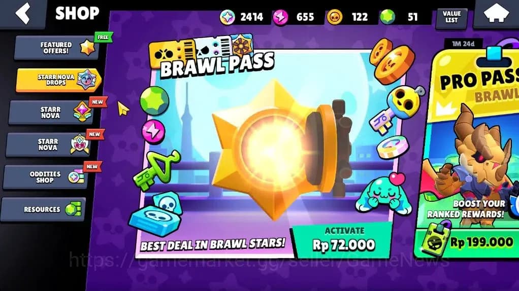 Brawl Stars Accounts 5877 Trophy|2,4K Bling|29 Brawlers 3 Max Lvl |9 Ep image 7
