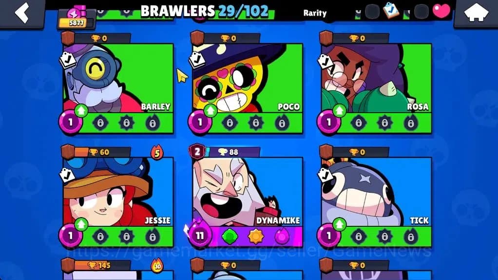 Brawl Stars Accounts 5877 Trophy|2,4K Bling|29 Brawlers 3 Max Lvl |9 Ep image 9