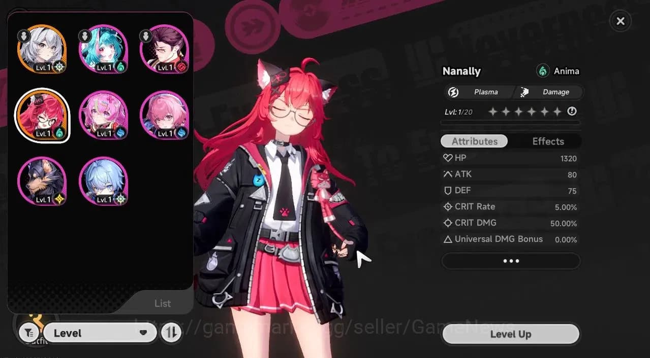 Neverness to Everness Accounts GLOBAL SEA|HL 3|1 SSR Limited Nanally|2 S Arc|6 SR image 1