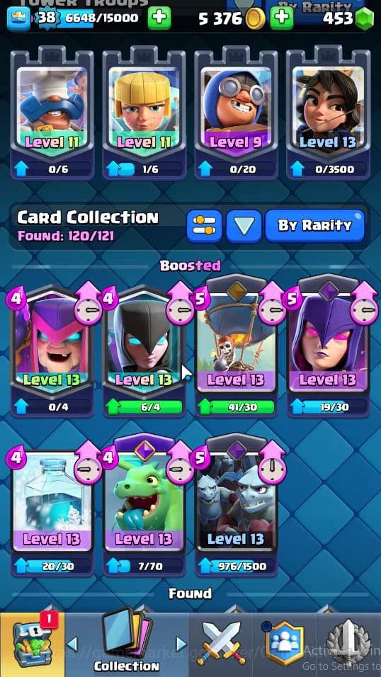 Clash Royale Accounts Lv 38|Trophy 7759|KTL 11|Limited Skin|Card 120|3 H image 10